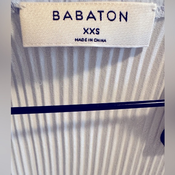 Babaton Pleated Mathis Mini Dress with matching slip included - Picture 2 of 3